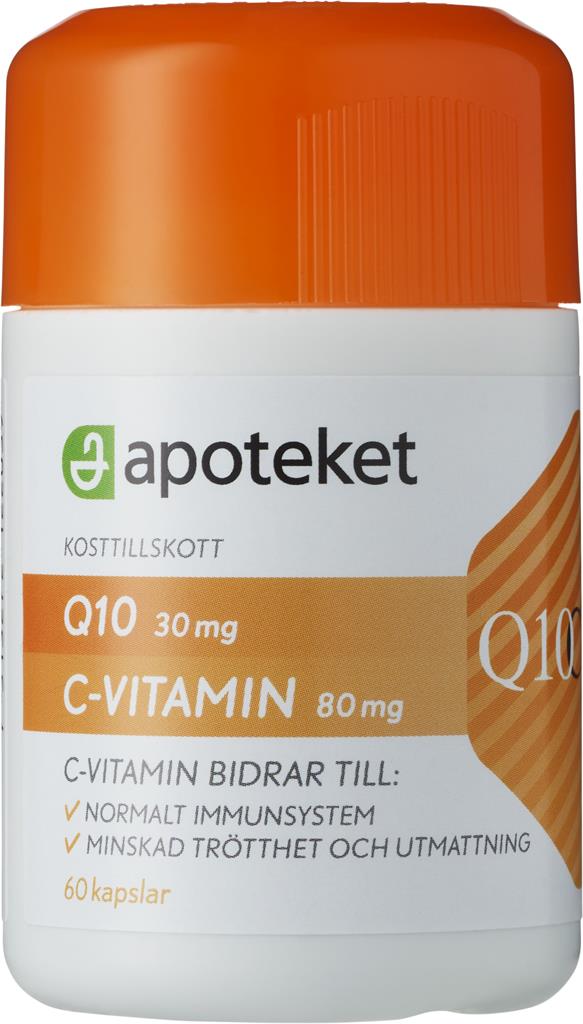 Bild på Apoteket Q10+Cvitamin, 60 st