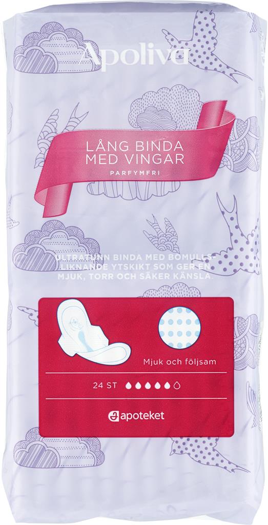 Bild på Apoliva Lång binda med vingar, 24 st