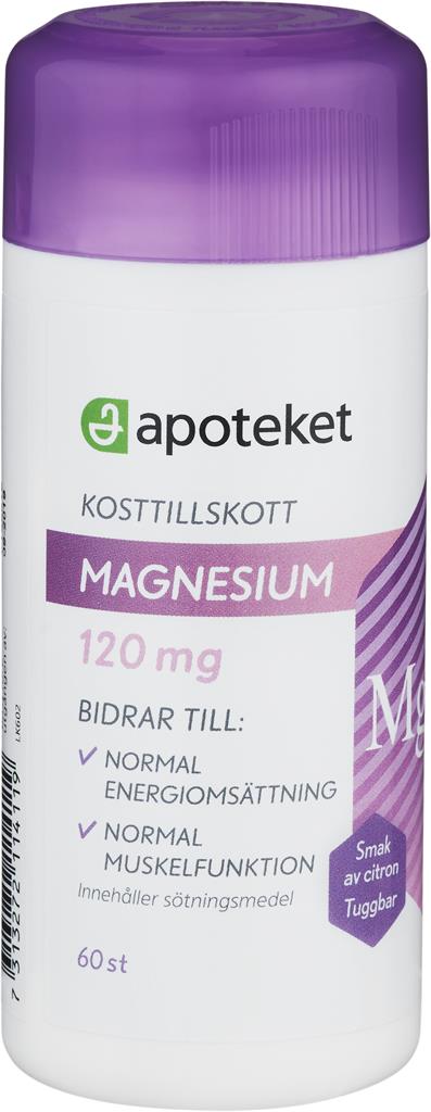 Bild på Apoteket Magnesium 120 mg, 60 st