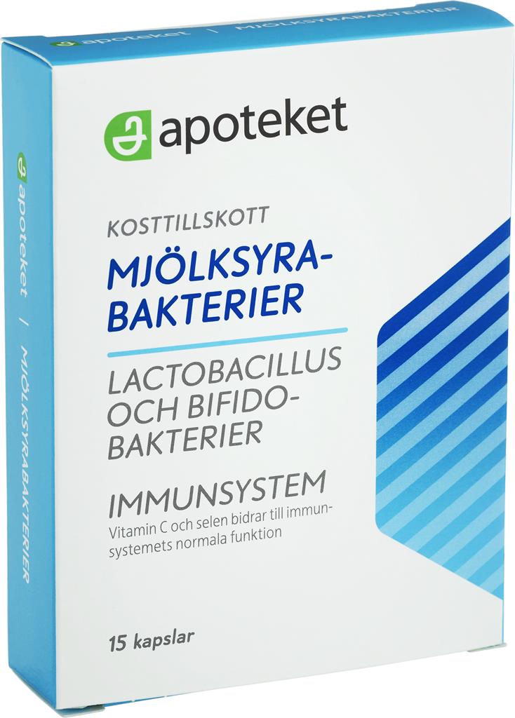 Bild på Apoteket Mjölksyrabakterier, 15 st