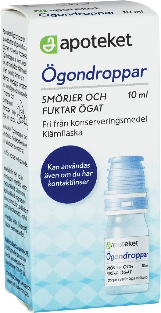 Bild på Apoteket Ögondroppar klämflaska, 10 ml