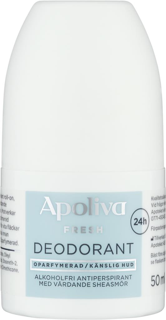 Bild på Apoliva Fresh deodorant roll-on utan parfym, 50 ml