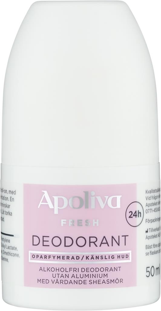Bild på Apoliva Fresh deodorant roll-on utan aluminium, oparf, 50 ml