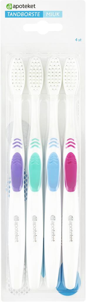 Bild på Apoteket Tandborste Mjuk, 4 st