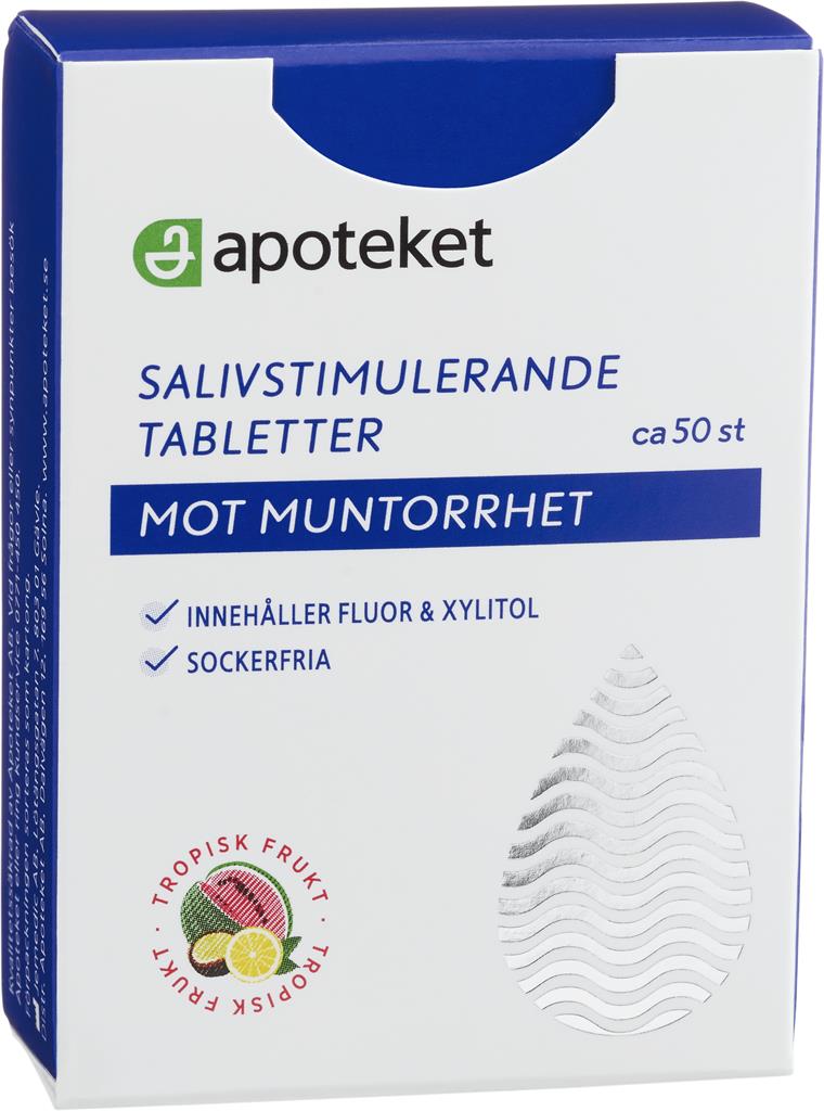 Bild på Apoteket Sugtabletter Muntorr Tropisk, 50 g