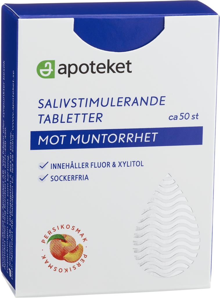 Bild på Apoteket Sugtabletter Muntorr Persika, 50 g