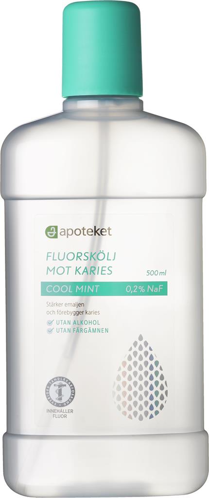 Bild på Apoteket Fluorskölj Cool Mint, 500 ml