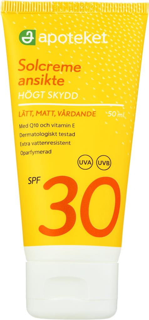Bild på Apoteket Solcreme Ansikte SPF 30, 50 ml