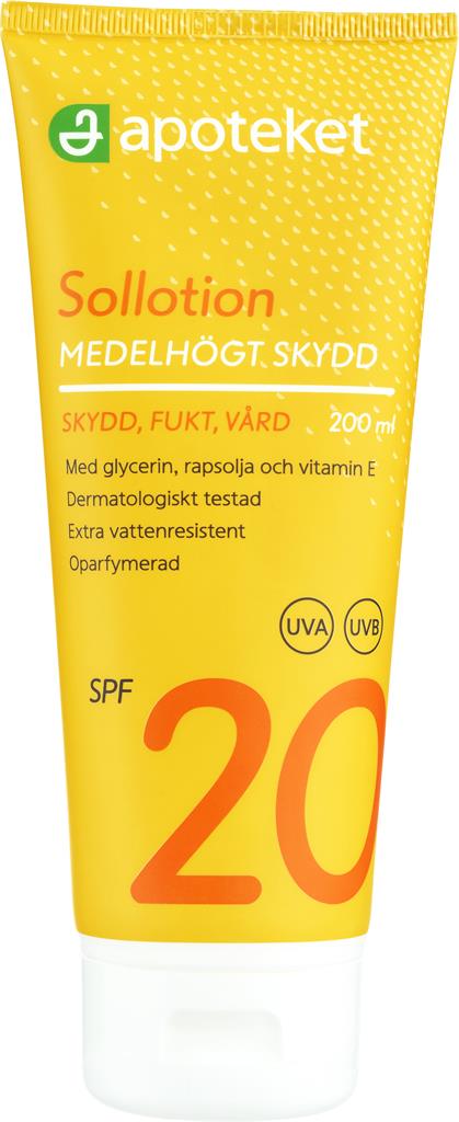 Bild på Apoteket Sollotion SPF 20, 200 ml