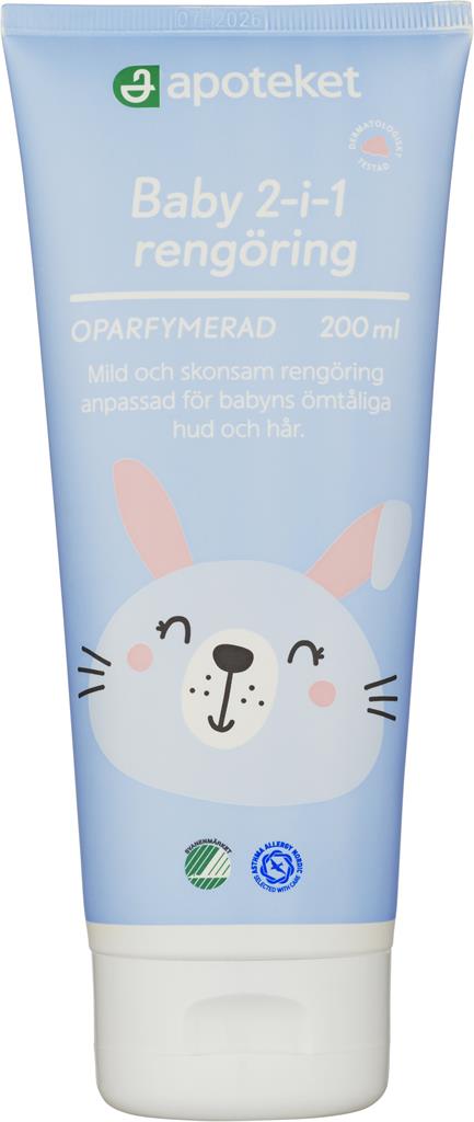 Bild på Apoteket Baby 2-i-1 rengöring, 200 ml