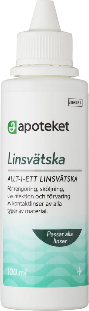 Bild på Apoteket Linsvätska reseförpackning, 100 ml
