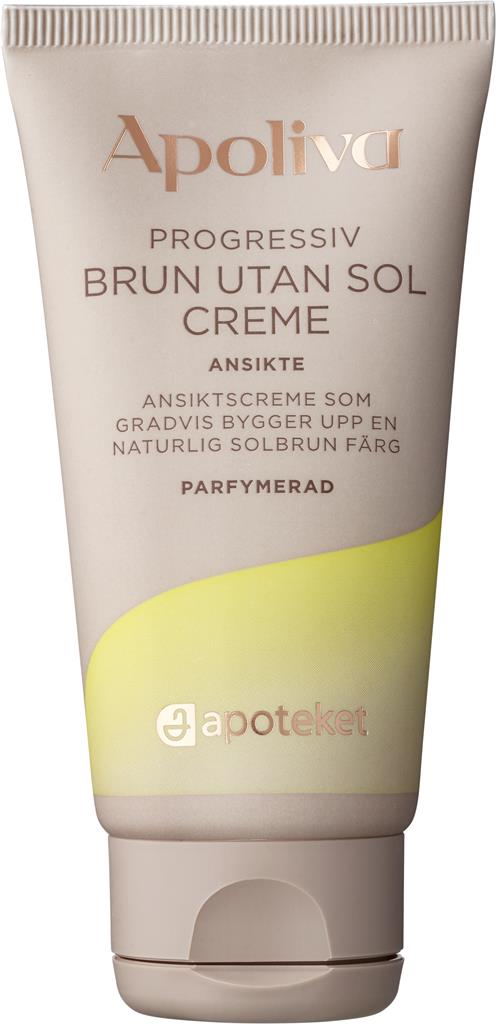 Bild på Apoliva Progressiv brun-utan-sol-creme ansikte, 50 ml