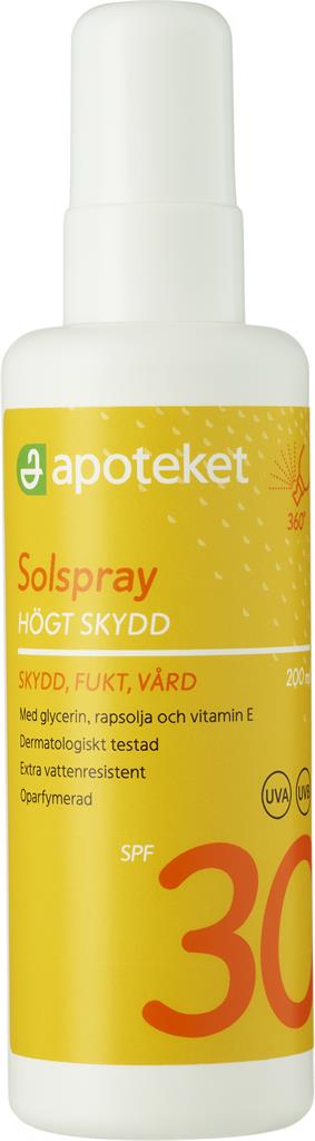 Bild på Apoteket Solspray SPF 30, 200 ml