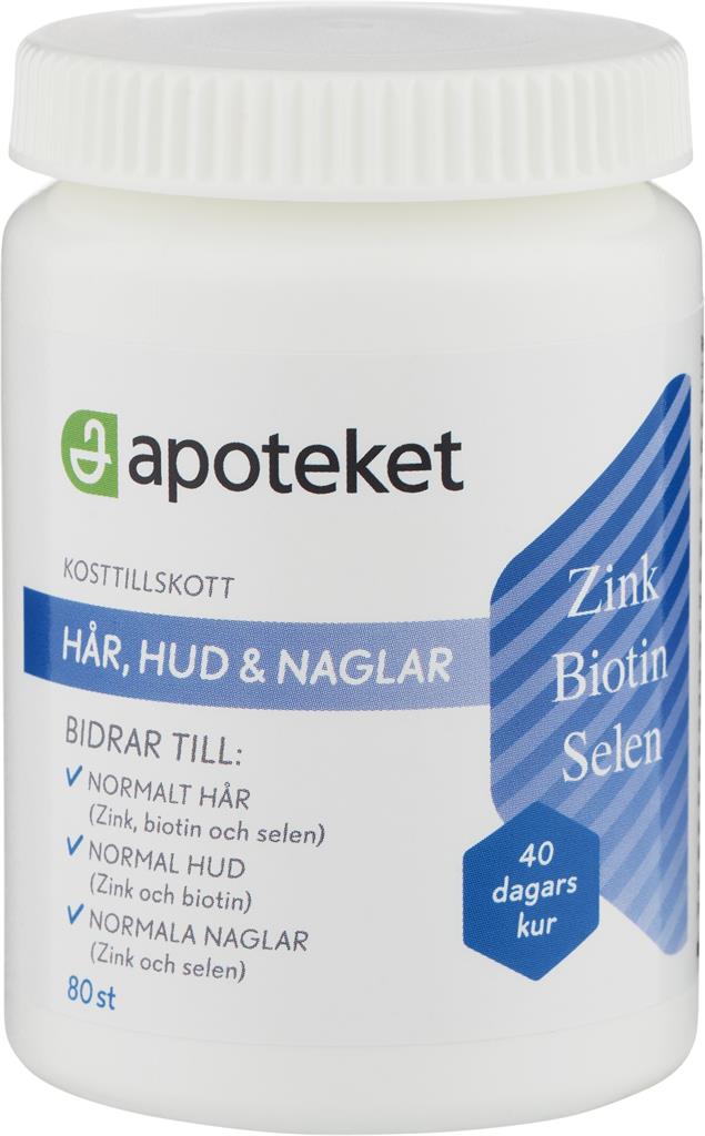 Bild på Apoteket Hår, hud & naglar, 80 st