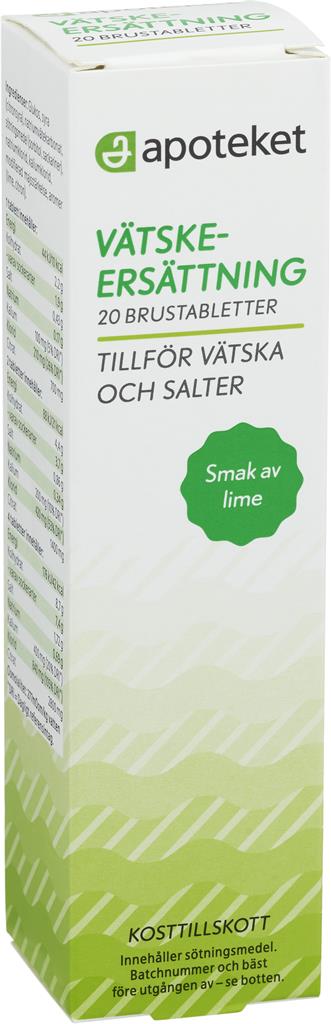Bild på Apoteket Vätskeersättning Lime, 20 st