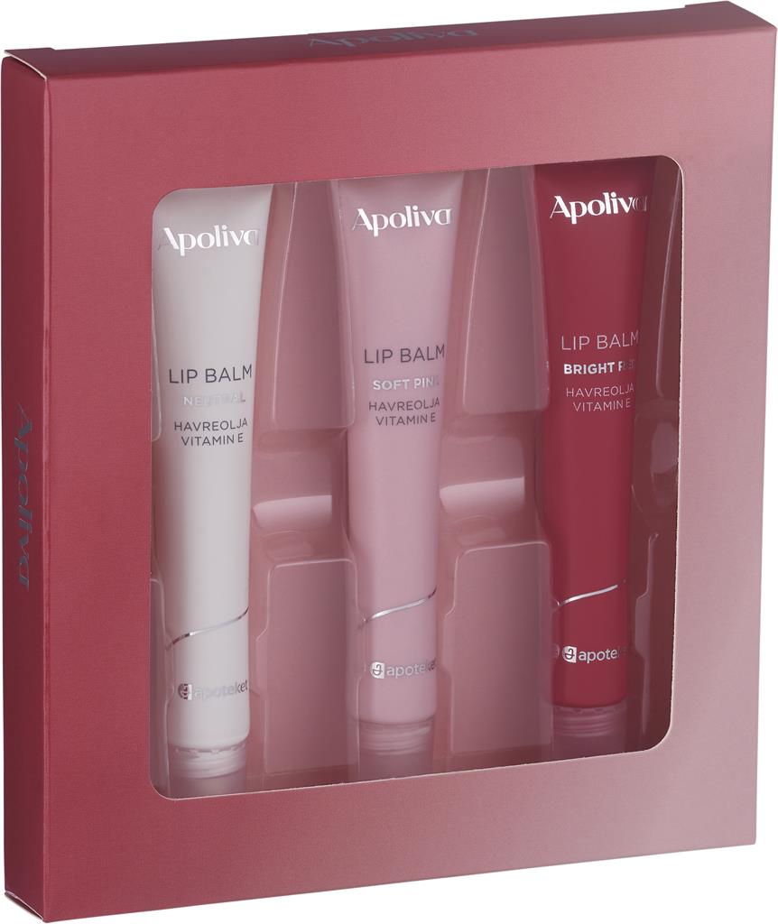 Bild på Apoliva Lip Balm 3-pack, 3 st