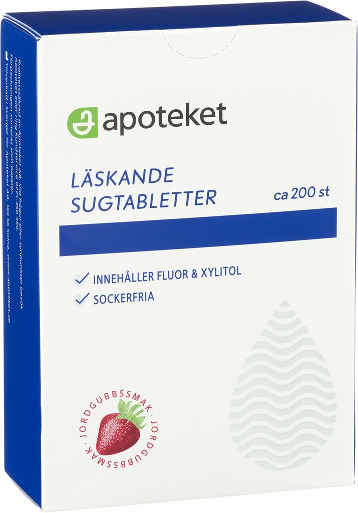 Bild på Apoteket Läskande Sugtabletter Jordgubb, 200 g