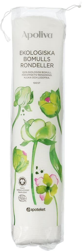 Bild på Apoliva Ekologiska Bomullsrondeller, 100 st