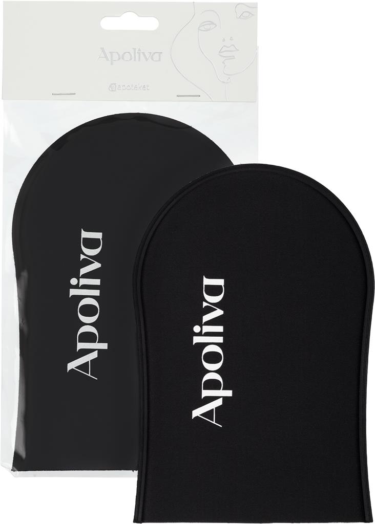 Bild på Apoliva Brun utan sol handske Svart, 1 st