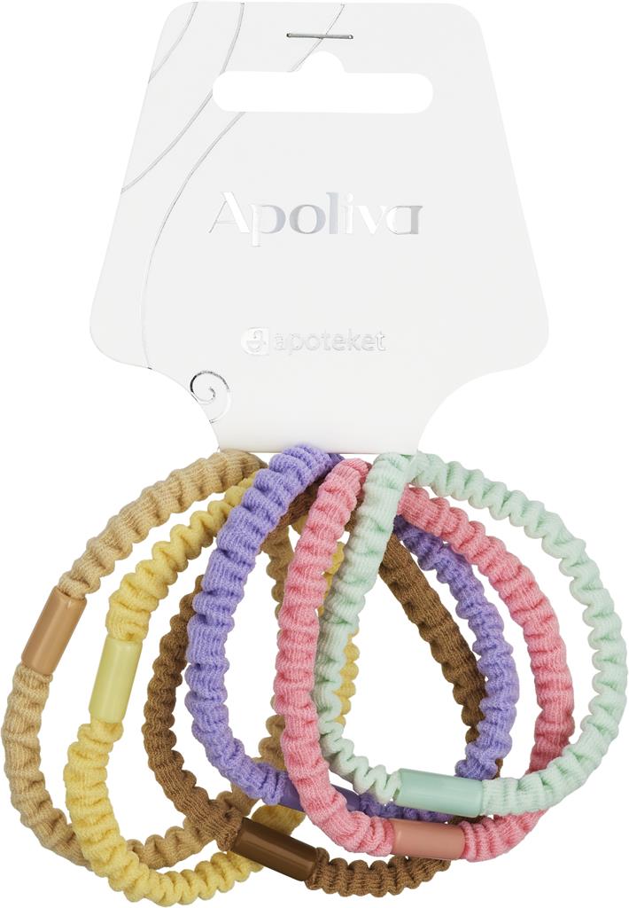 Bild på Apoliva Hårsnodd pastell, 6 st