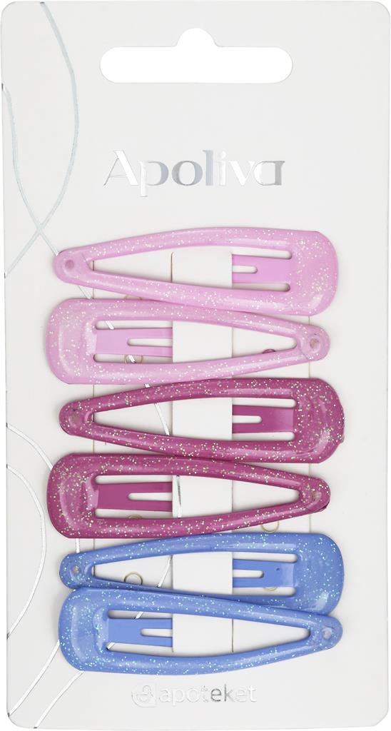 Bild på Apoliva Hårspännen glitter, 6 st