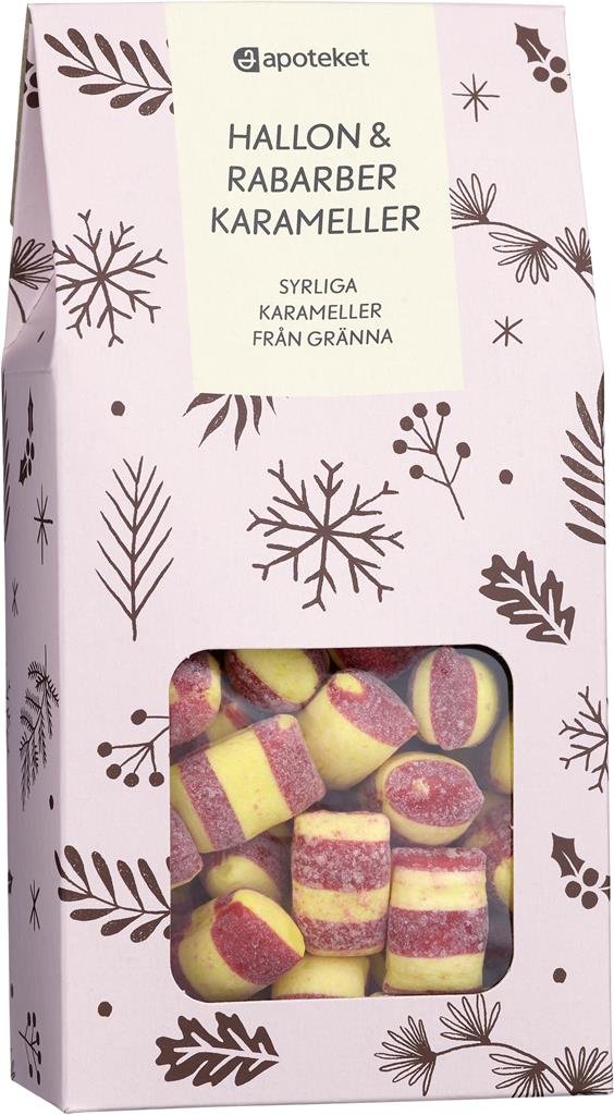Bild på Apoteket Hallon & rabarberkarameller, 150 g