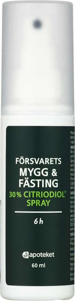 Bild på Försvarets Mygg & Fästing 30% Citriodiol Spray, 60 ml