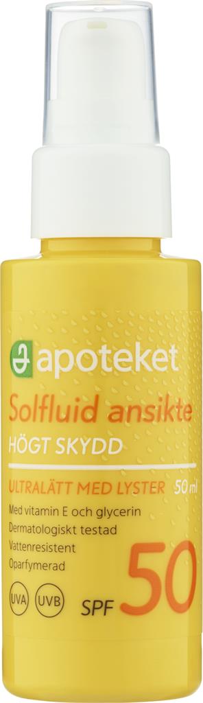 Bild på Apoteket Solfluid Ansikte spf50, 50 ml