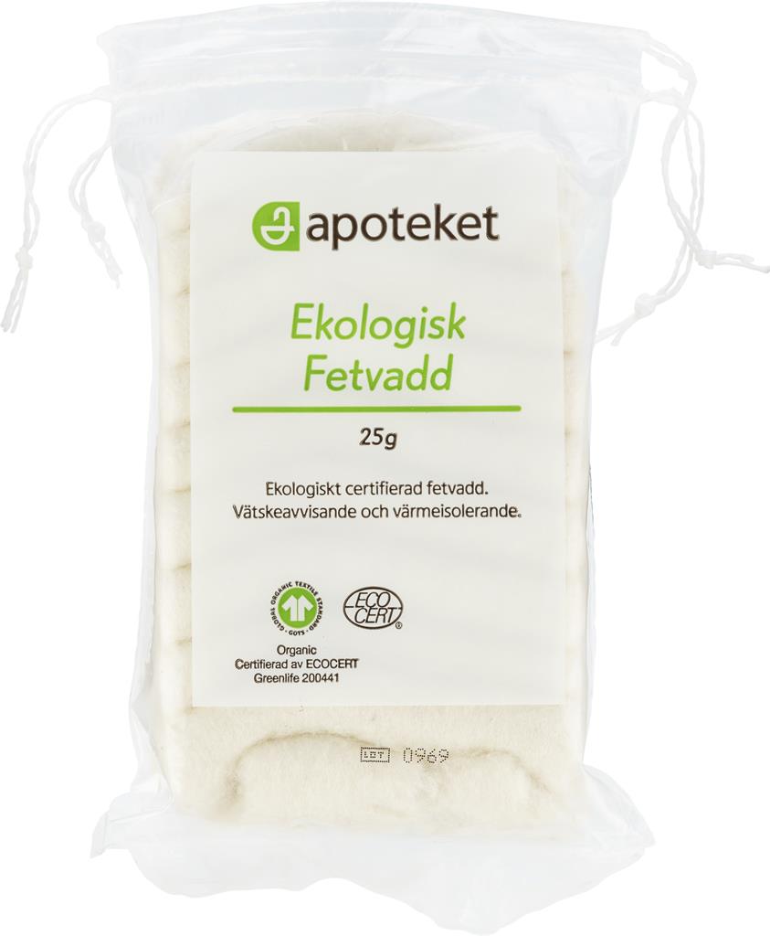 Bild på Apoteket Ekologisk Fetvadd, 25 g