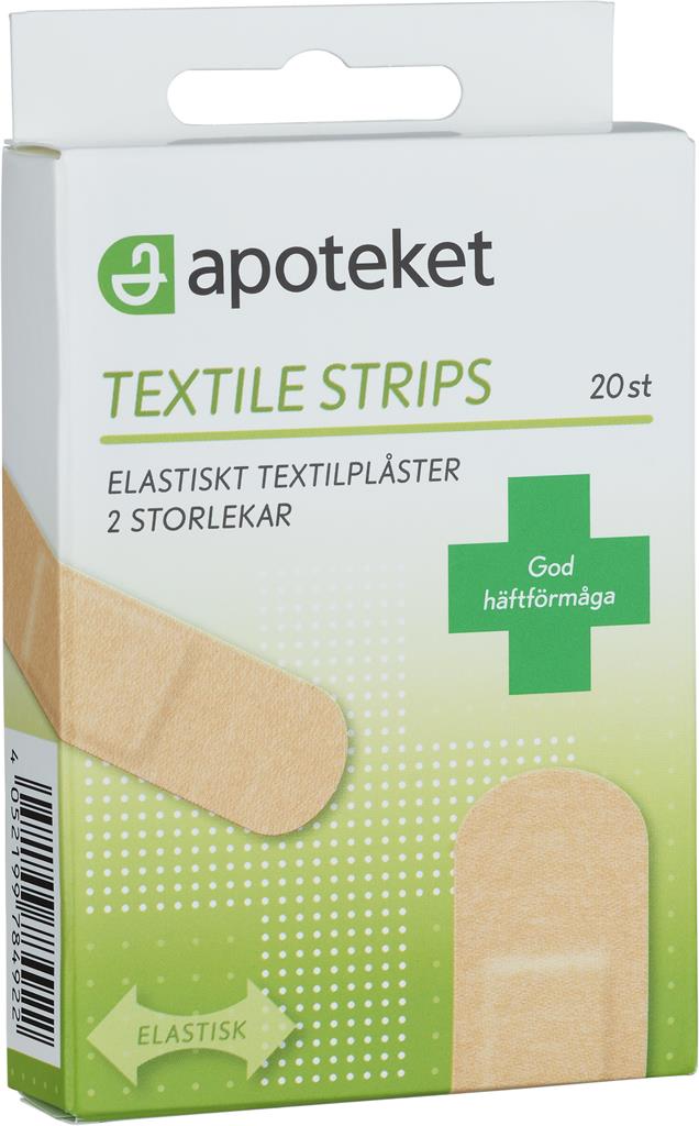 Bild på Apoteket Plåster textil strips, 20 st