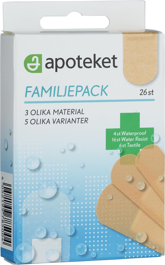 Bild på Apoteket Plåster familjepack, 26 st