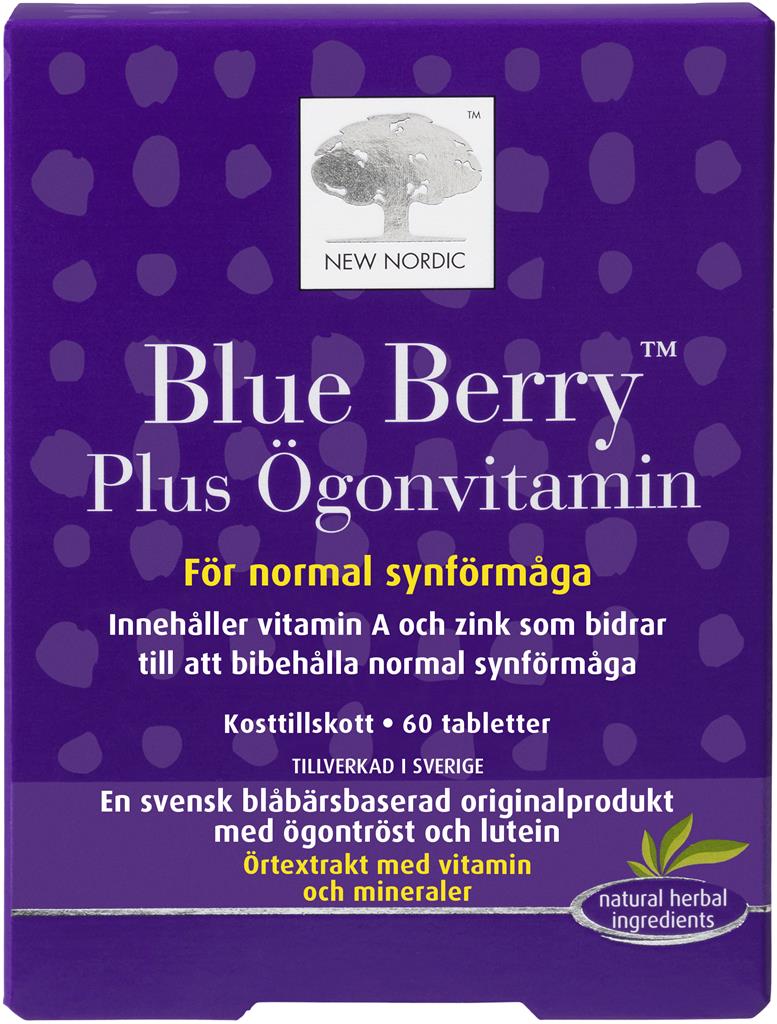 Bild på New Nordic Blue Berry Plus Ögonvitamin, 60 st