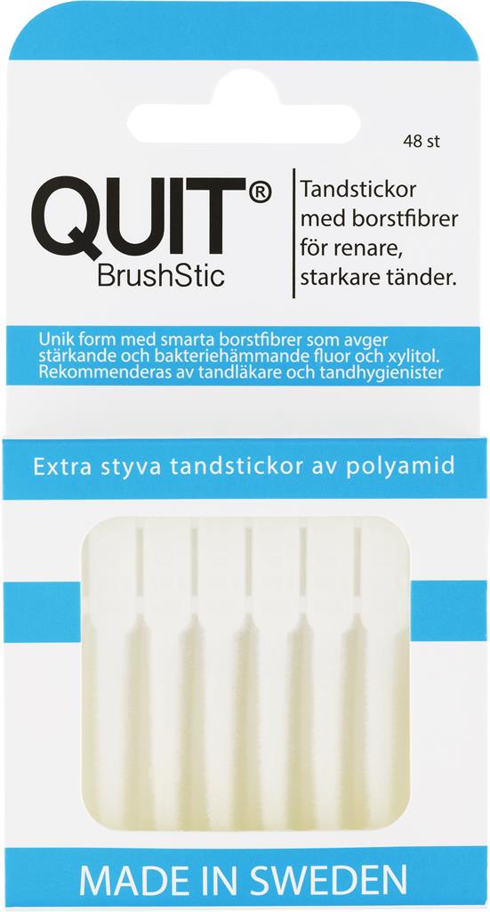 Bild på Quit Brushstic plasttandsticka, 48 st