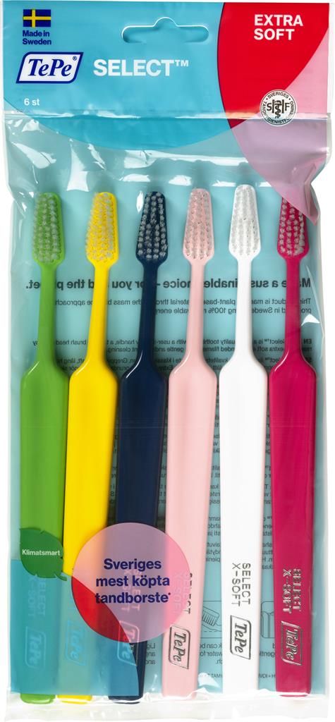 Bild på TePe Select tandb x-mjuk vuxen, 6 st