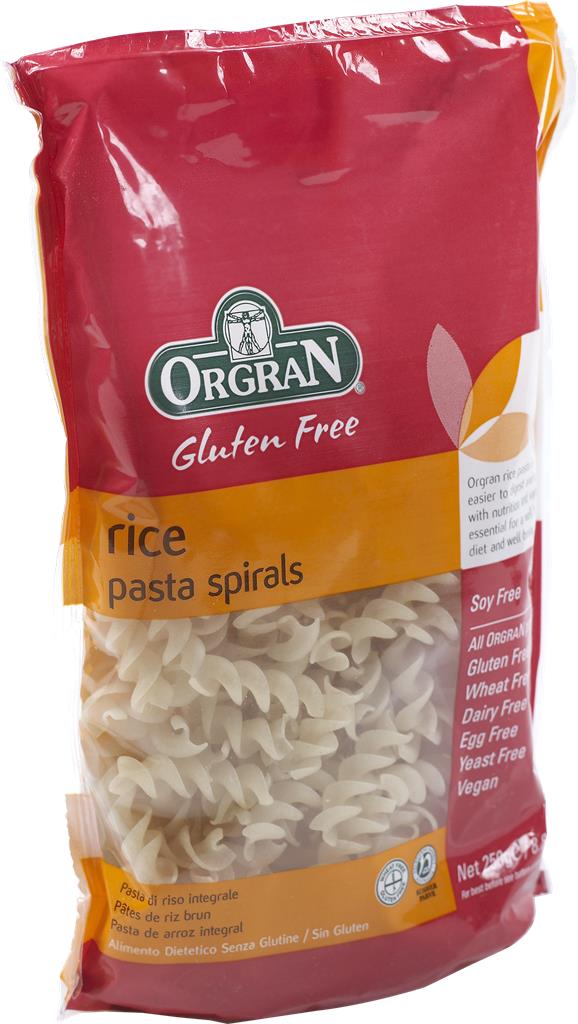 Bild på Orgran Risspiraler, glutenfri pasta, 250 gram