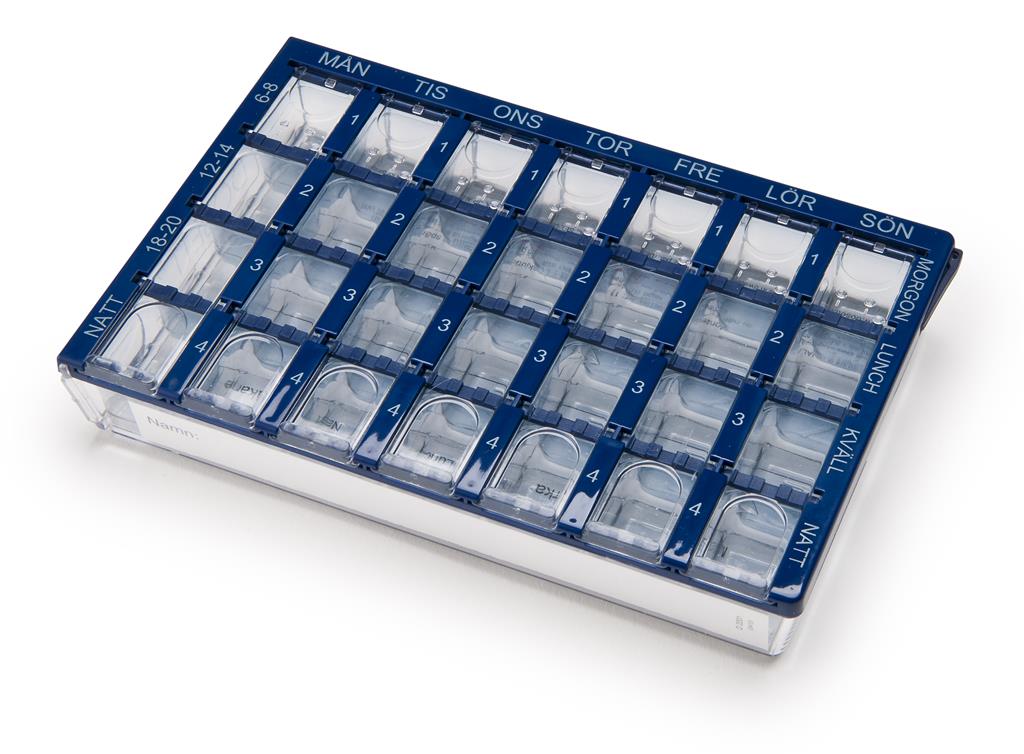 Bild på Dosett Medi disp m spärr mblå, 1 st