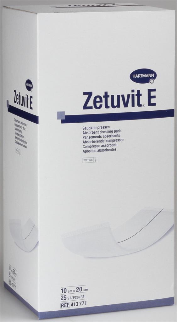 Bild på Zetuvit E st abs förb 10x20cm, 25 styck