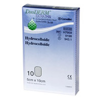 Bild på DuoDERM Extra tunn, platta, 10x15 cm, oval, 5 styck