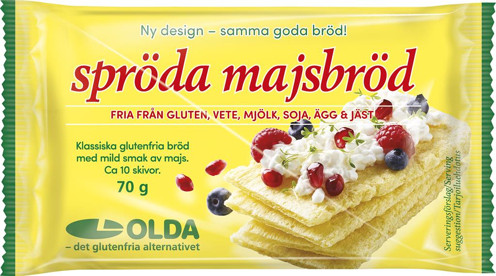Bild på Spröda majsbröd, 24 x 70 gram