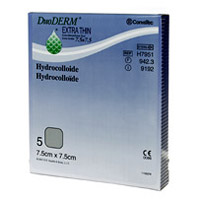 Bild på DuoDERM Extra tunn, platta, 7,5x7,5 cm, 5 styck