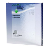 Bild på DuoDERM Extra tunn, platta, 15x15 cm, 5 styck