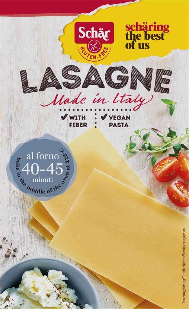 Bild på Schär Pasta, glutenfri, lasagneplattor, 250 gram