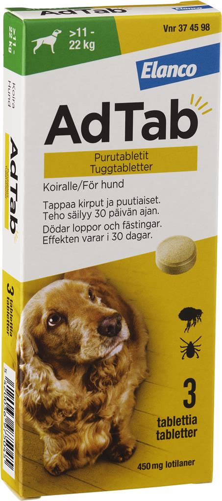Bild på AdTab, tuggtablett 450 mg, 3 st