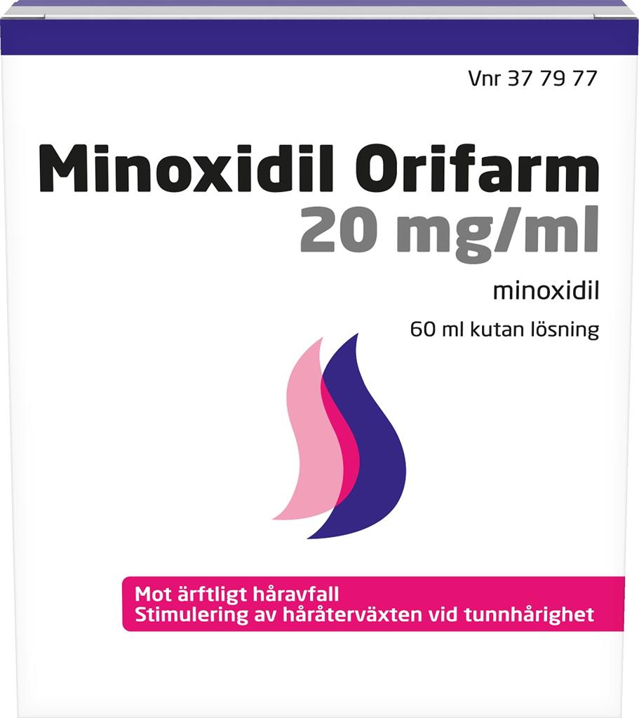 Bild på Minoxidil Orifarm, kutan lösning 20 mg/ml, 60 ml