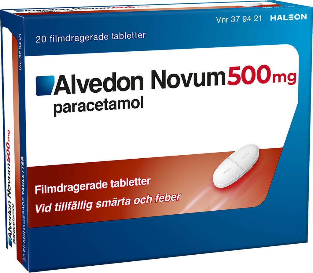 Bild på Alvedon Novum, filmdragerad tablett 500 mg, 20 st