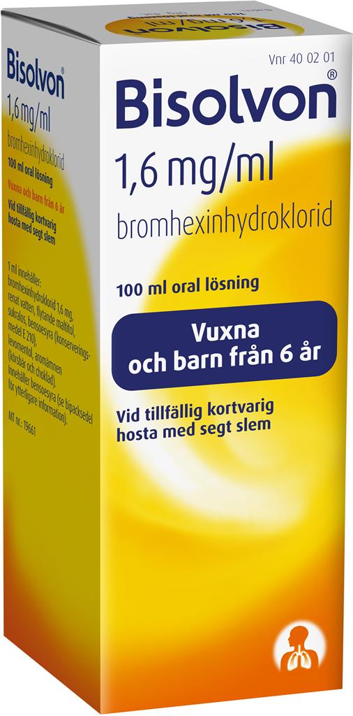 Bild på Bisolvon, oral lösning 1,6 mg/ml, 100 ml