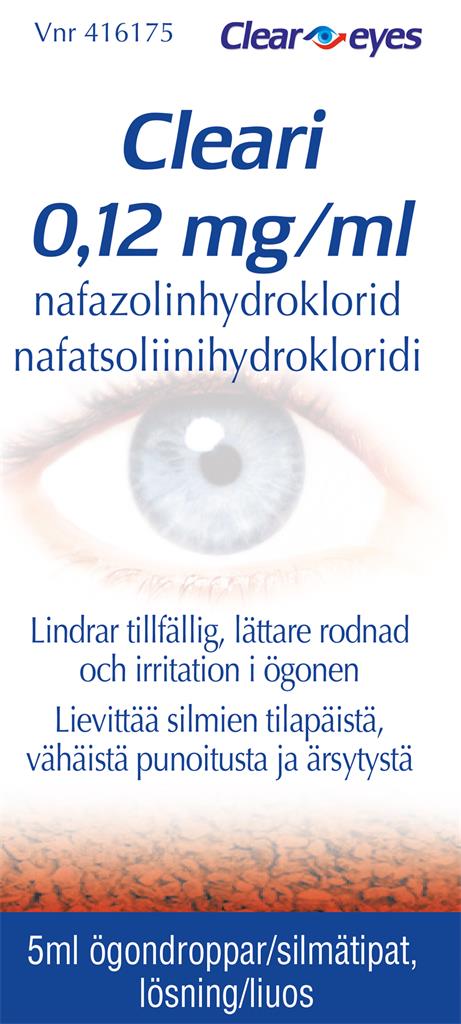 Bild på Cleari, ögondroppar, lösning 0,12 mg/ml, 5 ml