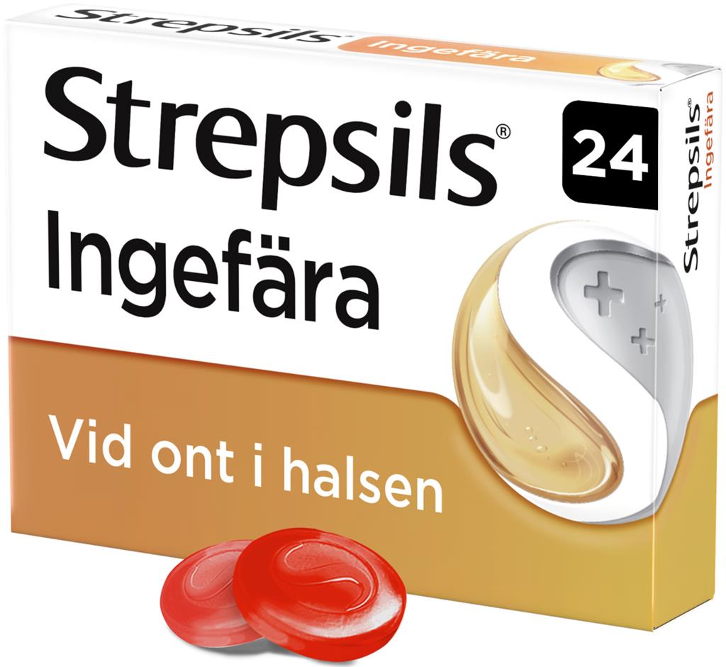Bild på Strepsils Ingefära, sugtablett, 24 st