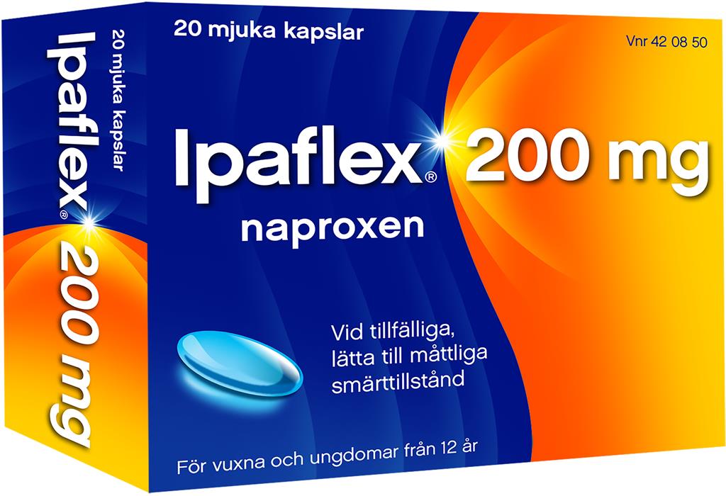 Bild på Ipaflex, kapsel, mjuk 200 mg, 20 st