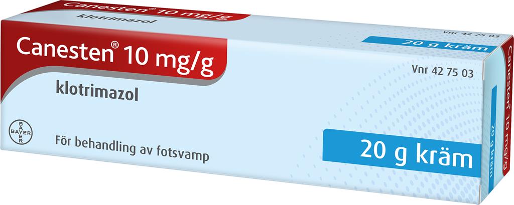 Bild på Canesten, kräm 10 mg/g, 20 g
